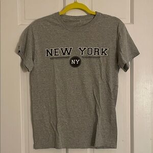 Gray New York Graphic T-Shirt